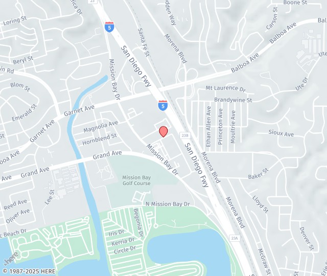 Location Map: 3023 Bunker Hill St San Diego, CA 92109